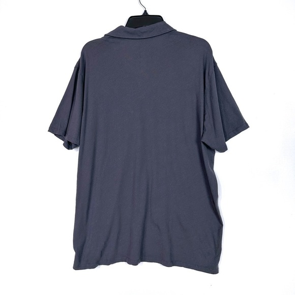 Grayers Clothiers Kovac High Twist Polo Cotton Shirt In Washed Black Size XL NEW - Picture 8 of 10